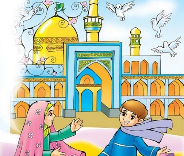 عکس حرم امام رضا کارتونی