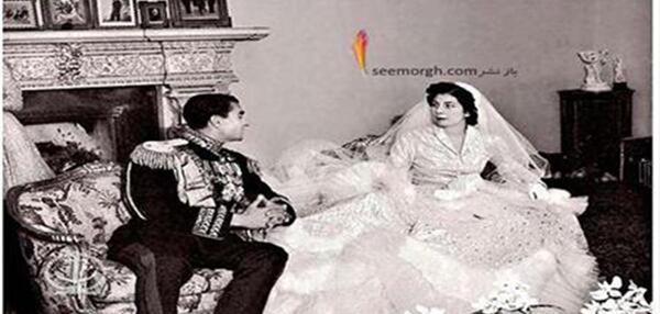 عکس عروسی شاه و ثریا اسفندیاری
