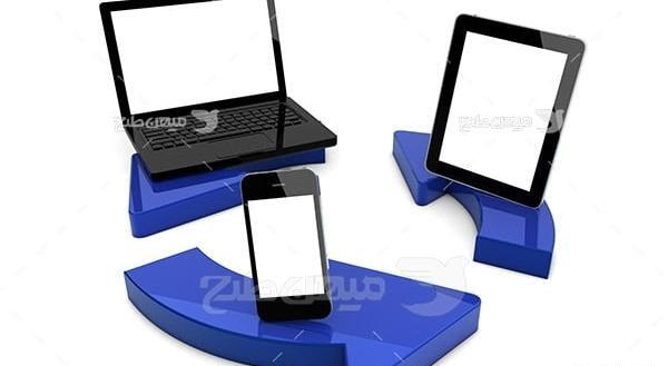 عکس لپ تاپ و موبایل