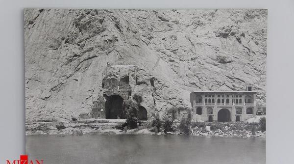 عکس قدیمی طاق بستان