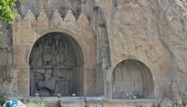 عکس قدیمی طاق بستان