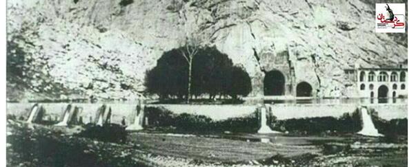 عکس قدیمی طاق بستان