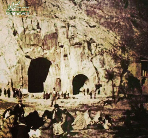 عکس قدیمی طاق بستان