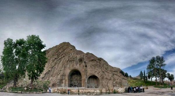 عکس قدیمی طاق بستان