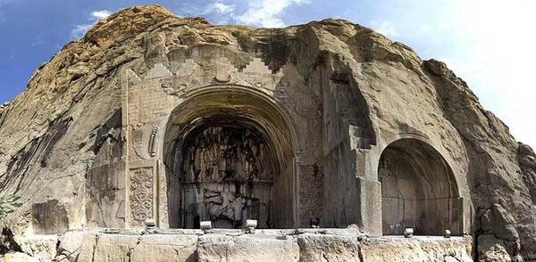 عکس قدیمی طاق بستان