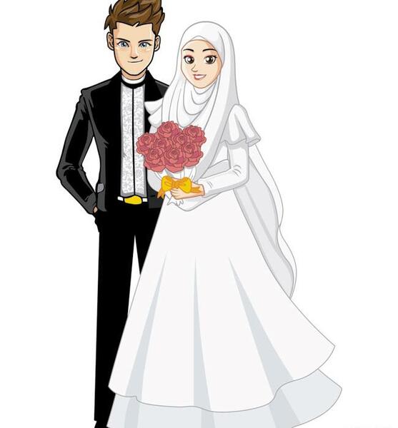 عکس کارتون عروس