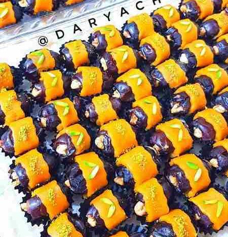 عکسهای تزیین حلوا و خرما