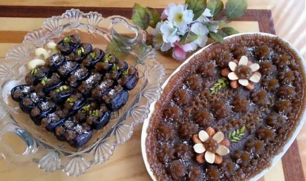 عکسهای تزیین حلوا و خرما
