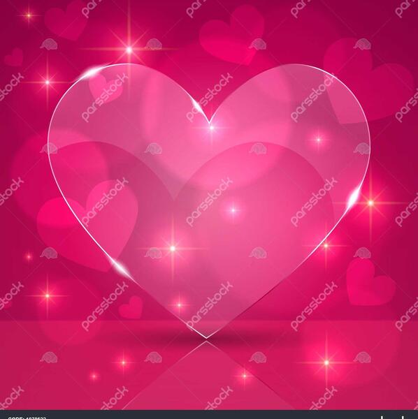 عکس قلب شیشه ای عاشقانه