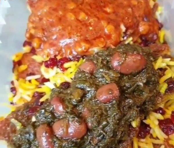 عکس قورمه سبزی با ته دیگ