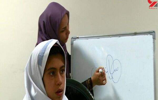 عکس دختر معلول ذهنی
