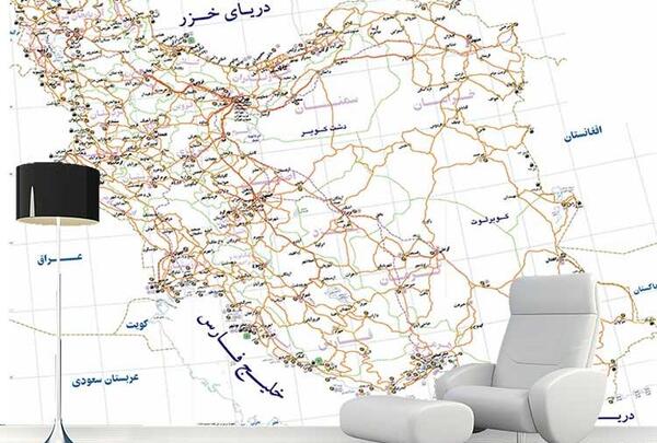 عکس نقشه ایران زیبا