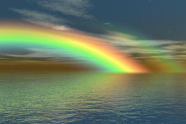 عکس رنگین کمان زیبا برای پروفایل