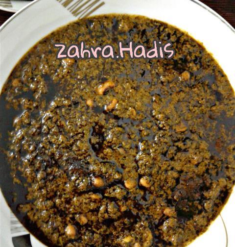 عکس قورمه سبزی با لوبیا چیتی