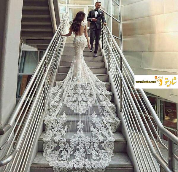 عکس عروس و داماد از پشت