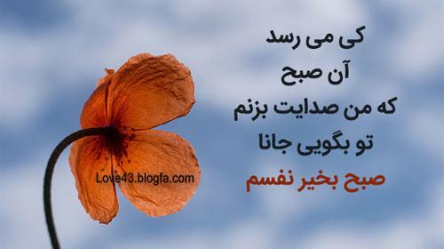 عکس نوشته ی صبح بخیر عشقم