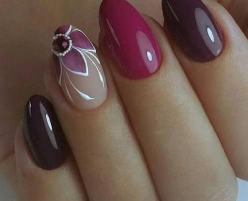 عکس ناخن و گل