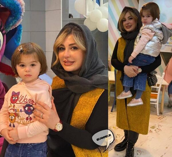 عکس بچه نیوشا ضیغمی و همسرش