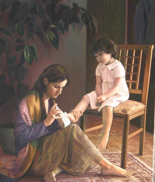 عکس مادر و فرزند طراحی