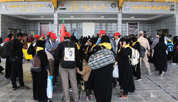 عکس مرز شلمچه برای اربعین