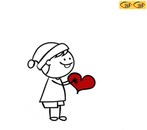عکس قلب استیکر