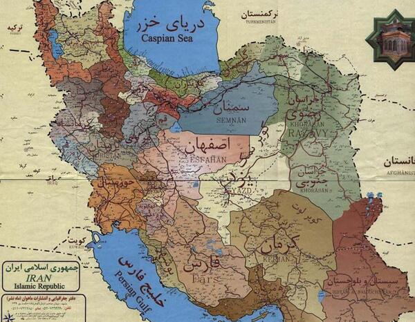 عکس نقشه جغرافیایی ایران