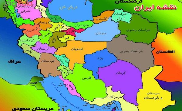 دانلود عکس نقشه ایران با کیفیت عالی