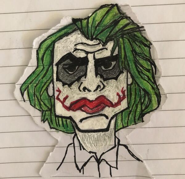 عکس نقاشی جوکر آسان