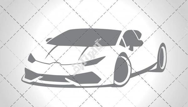عکس گرافیکی لامبورگینی