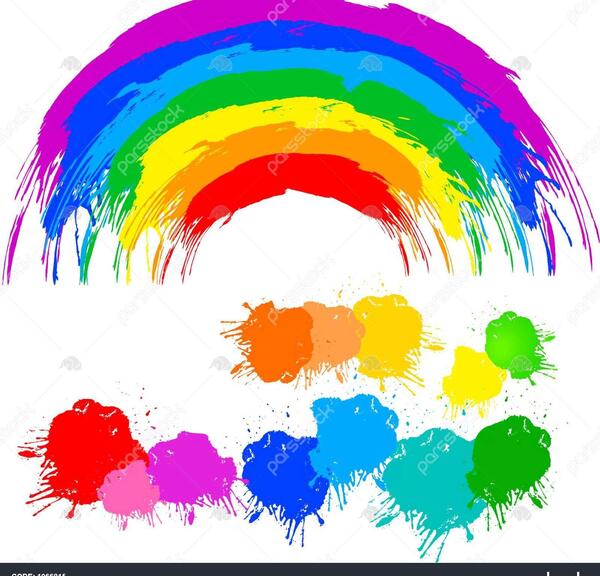 عکس رنگین کمان گرافیکی