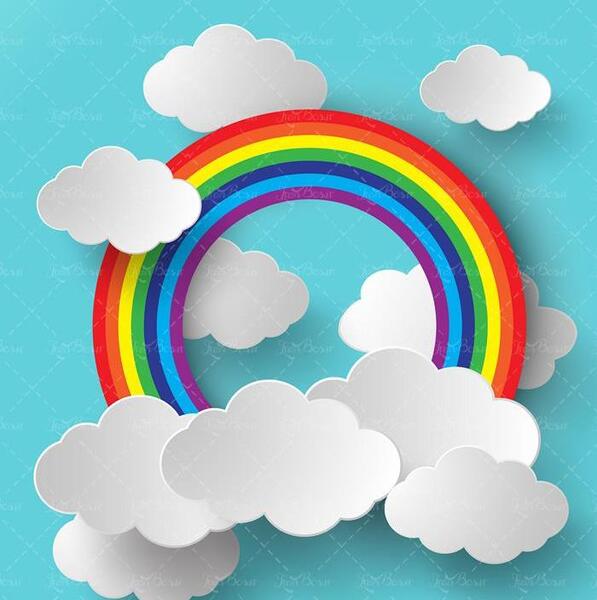 عکس رنگین کمان گرافیکی
