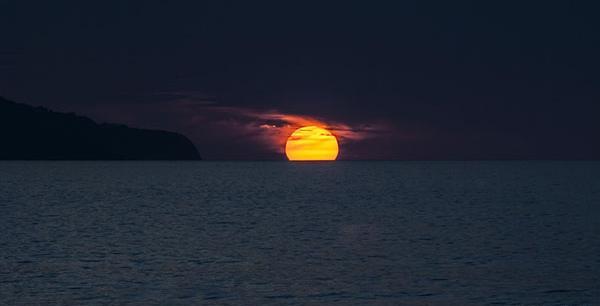 عکس ساده غروب