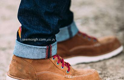 عکس شلوار جین قهوه ای