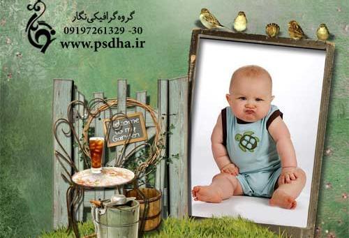 قاب عکس نوزاد پسر