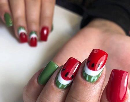 عکس کاشت ناخن شب یلدا