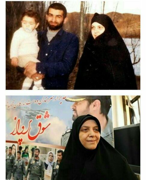 عکس واقعی همسر شهید بابایی