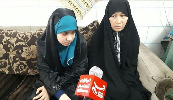 عکس واقعی همسر شهید بابایی