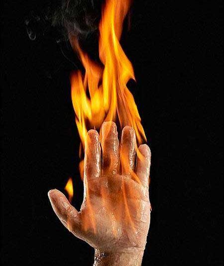 عکس آتش نقاشی