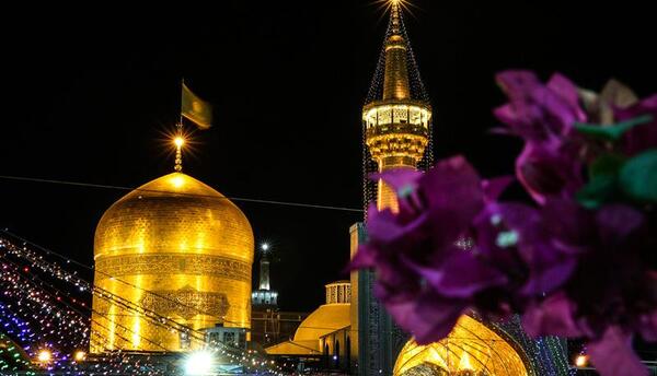 عکس حرم امام رضا در قلب