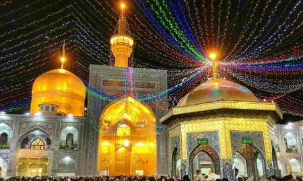 عکس حرم امام رضا در قلب
