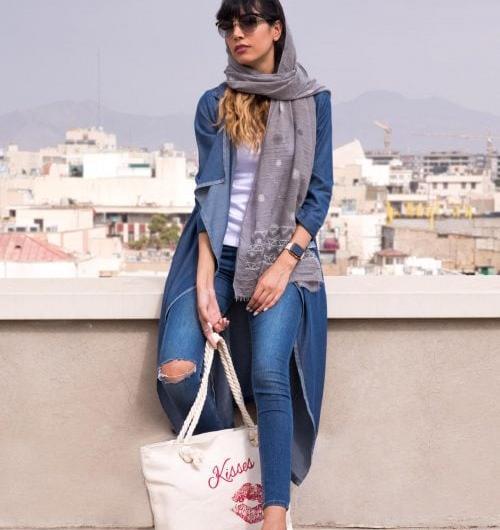 عکس مانتو جین بلند