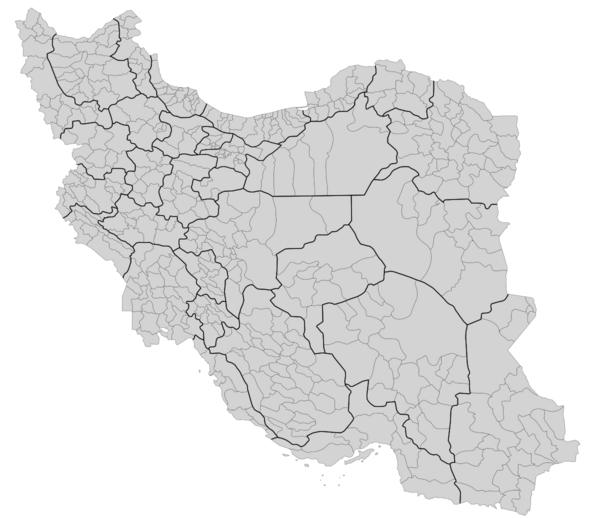 عکس نقشه ایران با تمام شهرها