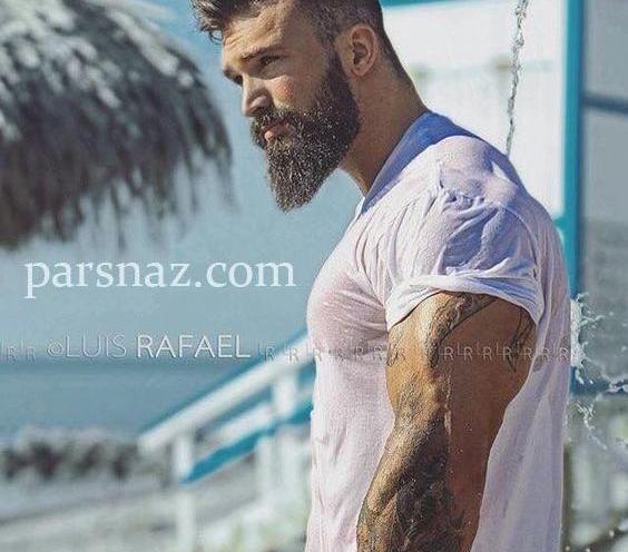 عکس نوشته ریش بلند