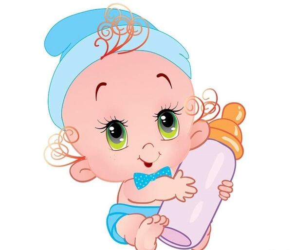 عکس کارتونی نوزاد دختر