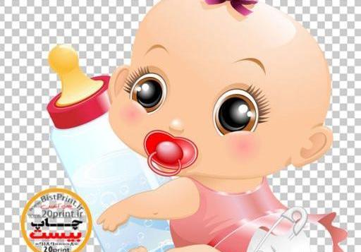 عکس کارتونی نوزاد دختر
