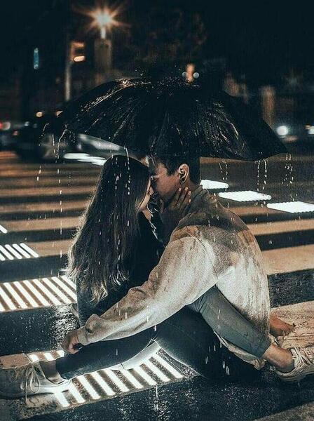 عکسهای دونفره عاشقانه زیر بارون