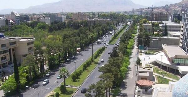 عکس قدیمی چهارراه زند شیراز