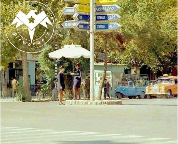 عکس قدیمی چهارراه زند شیراز