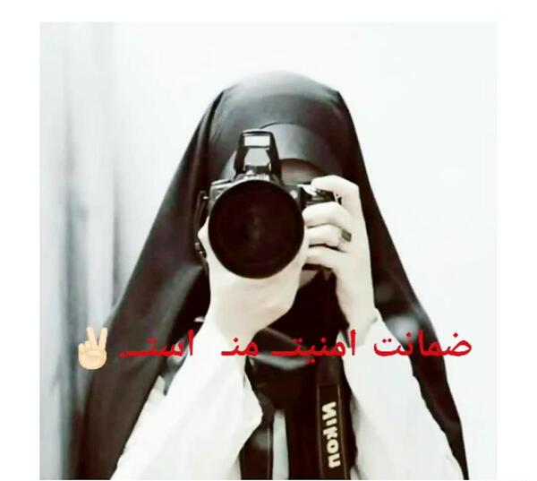 عکس پروفایل دختر چادری با دوربین عکاسی
