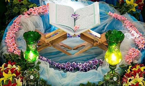 قرآن کریم عکس قرآن و گل
